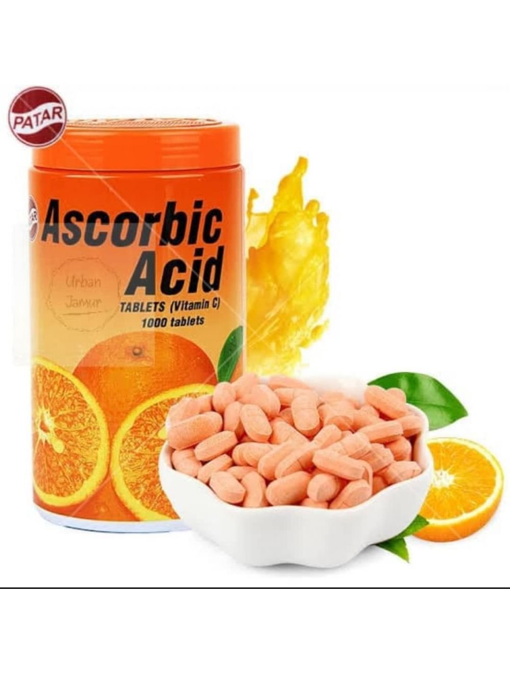 ASCORBIC ACID TABLETS VITAMIN C 1000 Tablets 300g KIRASECRET SKINCARE