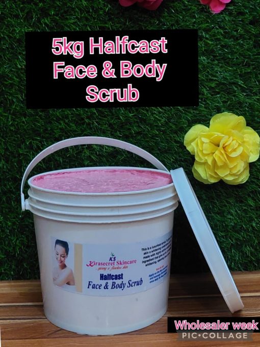 HALFCAST FACE AND BODY WHITENING SCRUB 15 Shades 5KG