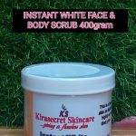 instant white face and body scrub