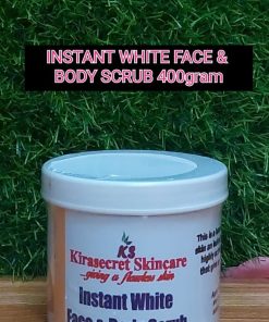 instant white face and body scrub