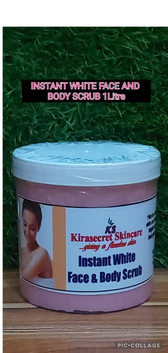 INSTANT WHITE FACE AND BODY SCRUB 15 Shades 1KG