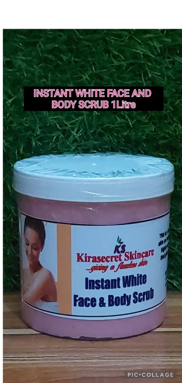 INSTANT WHITE FACE AND BODY SCRUB 15 Shades 1KG