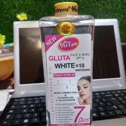 VEETGOLD GLUTA WHITE 10× WHITENING RAPID WHITE OIL 1LTR