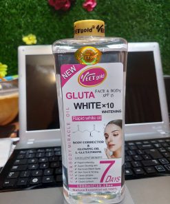 VEETGOLD GLUTA WHITE 10× WHITENING RAPID WHITE OIL 1LTR