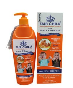 FAIR CHILD NATURAL MOISTURIZING BODY MILK WITH EGG YOLK & NATURAL HONEY LOTION 400ml