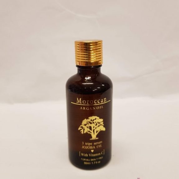 MOROCCAN ARGAN OIL 3 TRIPE SERUM JOJOBA WITH VITAMIN C 100ml