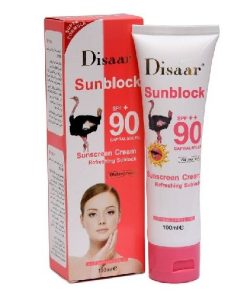 DISAAR SUNBLOCK CREAM SPF+ 90 SUNSCREEN cream REFRESHING SUNBLOCK WATER PROOF 150ml