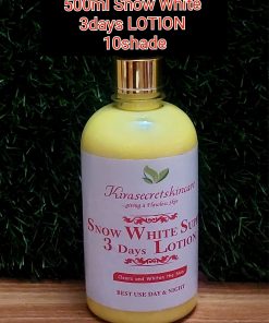 SNOW WHITE 3days WHITENING BODY LOTION 500ml VERY STRONG WHITENING 15 SHADE