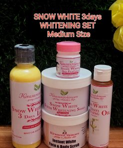 SNOW WHITE 3DAYS WHITENING MEDIUM SET 15SHADES VERY STRONG WHITENING,It whiten and clear darkspot out of the Skin 1.4kg