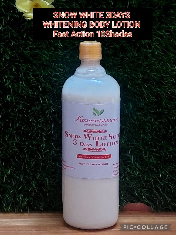 SNOW WHITE 3days WHITENING BODY LOTION FAST ACTION 10Shades 1LITRE