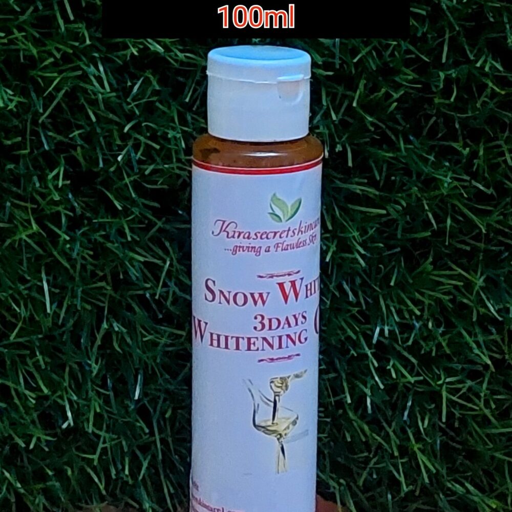 SNOW WHITE 3DAYS WHITENING BODY OIL 15SHADES VERY STRONG WHITENING,It whiten and clear darkspot out of the Skin 100ML