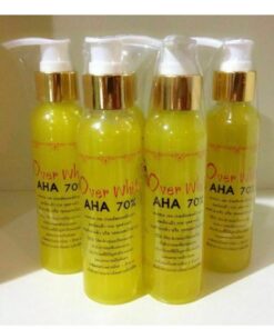 OVER WHITE AHA 70%  SERUM SUPER WHITE BODY SERUM 250ml