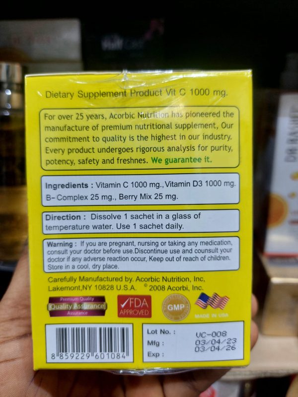 VIT C 1000mg SACHET  SUPPLEMENT 150g - Image 2