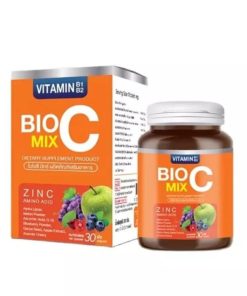 BIO C MIX VITAMIN C 1000mg ALFA + ZINC WHITENING SUPPLEMENT 30 capsule
