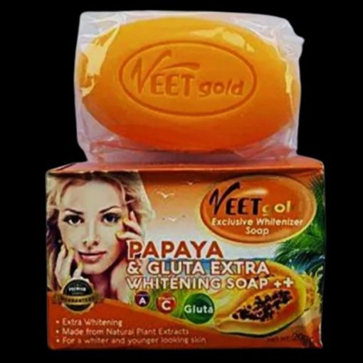 VEETGOLD PAPAYA & GLUTA EXTRA WHITENING SOAP 200g