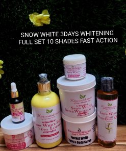 SNOW WHITE 3DAYS WHITENING FULL SET 15SHADES VERY STRONG WHITENING,It whiten and clear darkspot out of the Skin 2.4kg