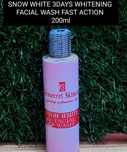 SNOW WHITE 3DAYS WHITENING FACIAL WASH 15shade VERY STRONG WHITENING It Clear Blemishes,darkspot,Redness and Whiten the face 200ML