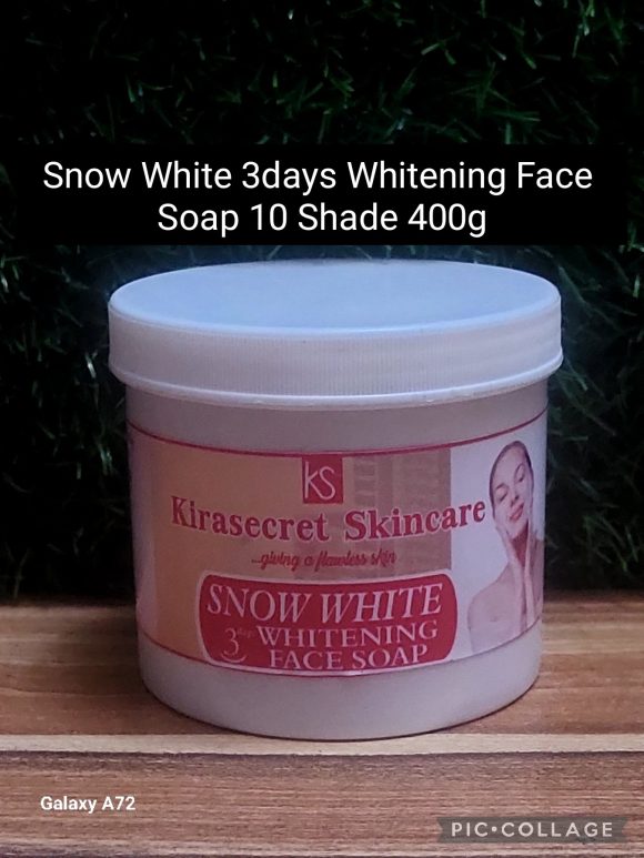 SNOW WHITE 3DAYS WHITENING FACE SOAP 10shade QUICK RESULT 400g