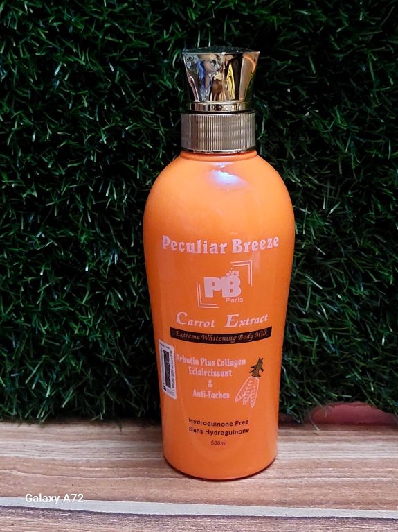 PECULIAR BREEZE CARROT WHITENING BODY MILK LOTION 500ml