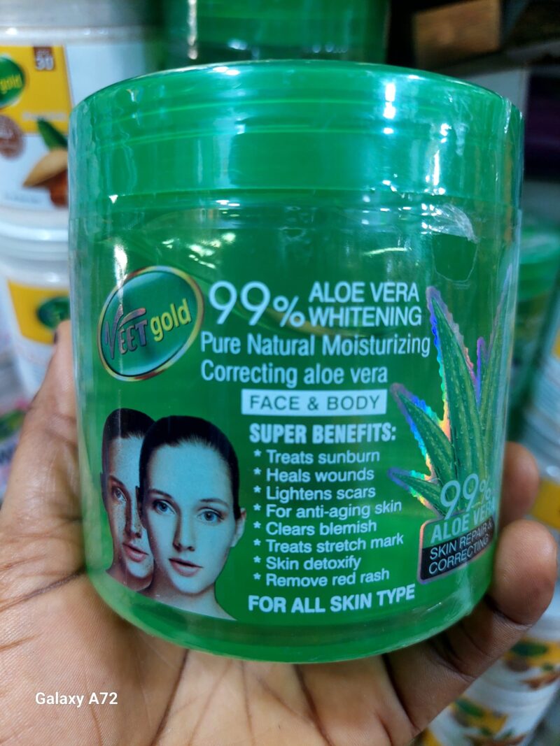 VEETGOLD 99% ALOE VERA GEL WHITENING PURE NATURAL MOISTURIZING CORRECTING 500ml