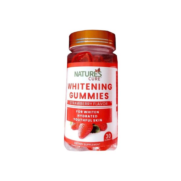 WHITENING GUMMIES STRAWBERRY FLAVOR FOR WHITER AND YOUTHFUL SKIN(30 Gummies)200ml