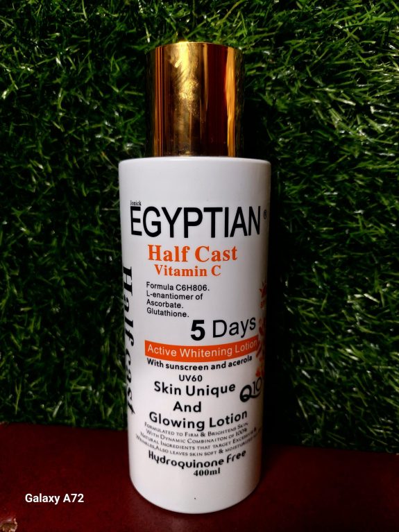 EGYPTIAN HALFCAST VITAMIN C 5DAYS ACTIVE WHITENING LOTION 400ml