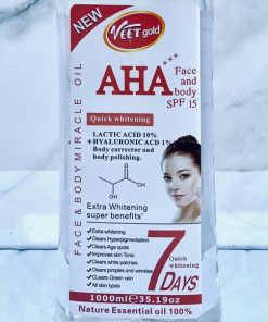 VEETGOLD AHA FACE & BODY WHITENING OIL 1 LITER