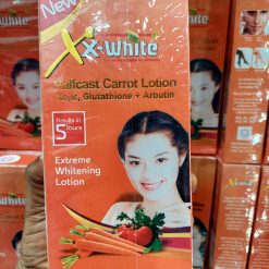 XX WHITE HALFCAST CARROT  LOTION KOJIC GLUTATHIONE +ALPHA ARBUTIN 400ml