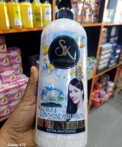 DUCHESS GLOW DUO MILK & GLUTATHIONE WITH ARBUTIN SCRUB SHOWER GEL EXTRA WHITENING 1000ml