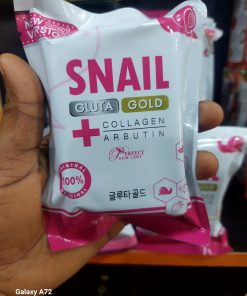 SNAIL GLUTA GOLD + COLLAGEN ARBUTIN SOAP FACE & BODY 100g