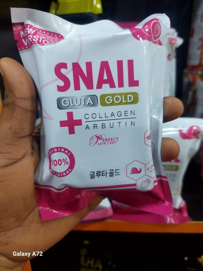 SNAIL GLUTA GOLD + COLLAGEN ARBUTIN SOAP FACE & BODY 100g