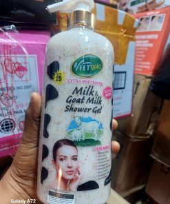 VEETGOLD MILK & GOAT MILK SHOWER GEL EXTRA WHITENING spf25 1000ml