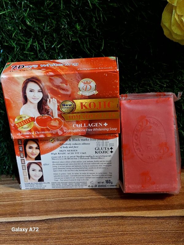 KOJIC TOMATO COLLAGEN +WHITENING SOAP 200g - Image 2