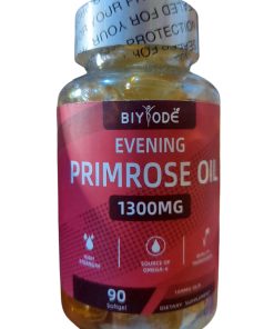 EVENING PRIME ROSE OIL SUPPLEMENT 1300mg
90 SOFTGEL SUPPLEMENT 109g For Youthful,Glow and White Skin