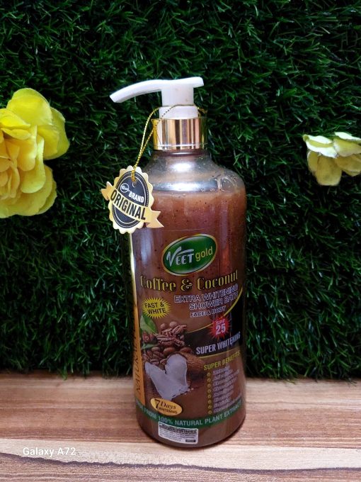 VEETGOLD COFFEE & COCONUT ×3 TRIPLE EXTRA WHITENING SHOWER BATH 1000ml
