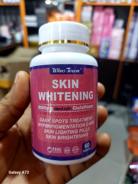 SKIN WHITENING 8000mg BLEND WITH GLUTATHIONE SUPPLEMENT 60 tablet's 200g