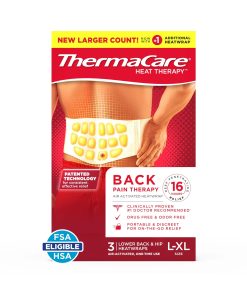ThermaCare Lower Back & Hip Large_X-Large Pain Relief Heat Wraps, 3 Ct