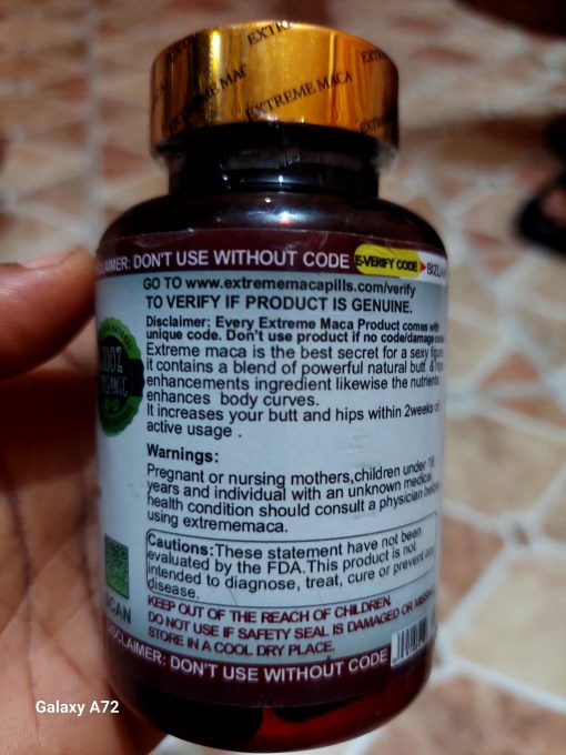 ULTIMATE EXTREME MACA FOR HIPS & BUTTS ENLARGEMENT 60 CAPSULES - Image 2
