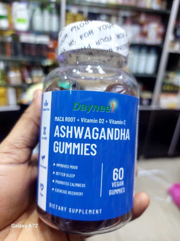 ASHWANGANDHA 60 GUMMIES SUPPLEMENT 250mg