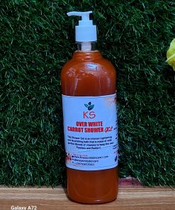 OVER WHITE STRONG WHITENING CARROT SHOWER GEL SUPER EFFECTIVE 1 LITRE
