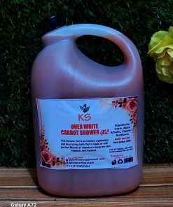 OVER WHITE STRONG WHITENING CARROT SHOWER GEL SUPER EFFECTIVE 5 LITRE