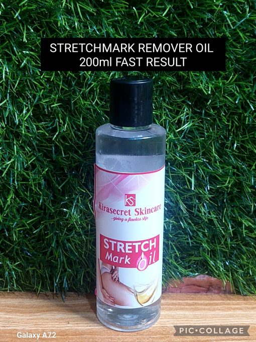 STRETCHMARK REMOVER OIL FAST RESULT 200ML to clear and fade old Stretchmark and Scars
