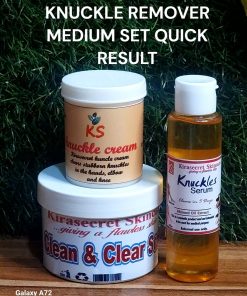 KNUCKLE REMOVER MEDIUM SET QUICK RESULT 600g to fade dark knuckle feets ,hands