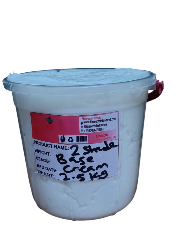 BASE CREAM 2 SHADE THICK BASE CREAM 2.5KG For your Skincare Production