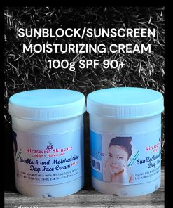 SUNBLOCK SUNSCREEN AND MOISTURIZING Day FACE CREAM 100g SPF 90+  to Protect your skin For sunburn and Redness
