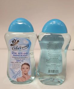 VEETGOLD KOJIC AND AMINO ACID WHITENING & REFRESHING TONER CLEANSER SPF15 300ml