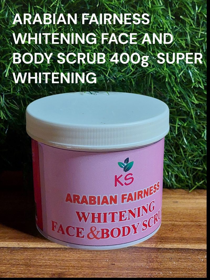 ARABIAN FAIRNESS WHITENING FACE AND BODY SCRUB SUPER WHITENING 15SHADE 400g