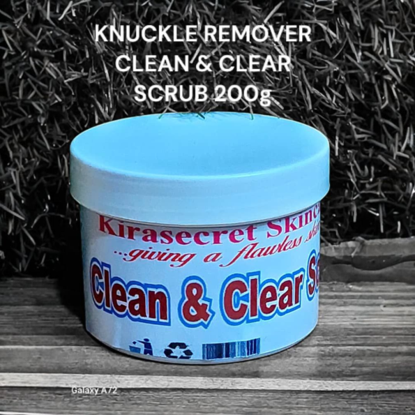 KNUCKLE CLEAN & CLEAR REMOVER SCRUB 200g To clear dark knuckle feet,hands,Elbow fast
