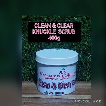 KNUCKLE CLEAN & CLEAR REMOVER SCRUB 400g To clear dark knuckle feet,hands,Elbow fast