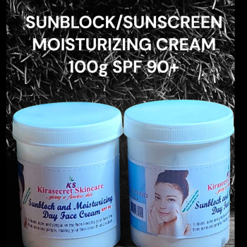 SUNBLOCK SUNSCREEN AND MOISTURIZING Day FACE CREAM 100g SPF 90+  to Protect your skin For sunburn and Redness